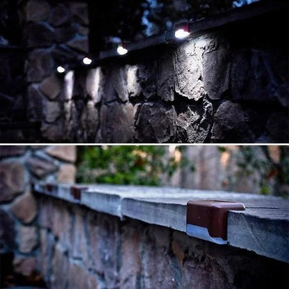 ❤️HOT SELL-LED Solar Lamp Path Staircase Outdoor Waterproof Wall Light