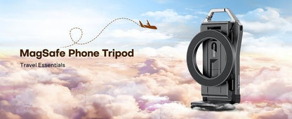 🔥Last Day 49% OFF🔥MagSafe-Compatible 4-in-1 Travel Tripod & Clamp Mount