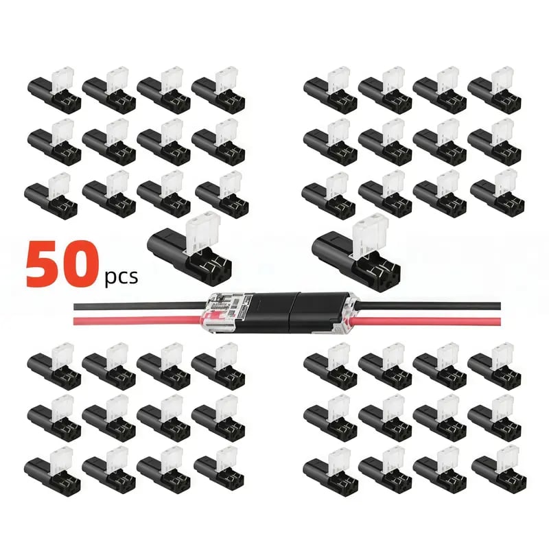 ⚡Stop Soldering! 2 Pin Double-Wire Plug-in LED Light Strip Connectors