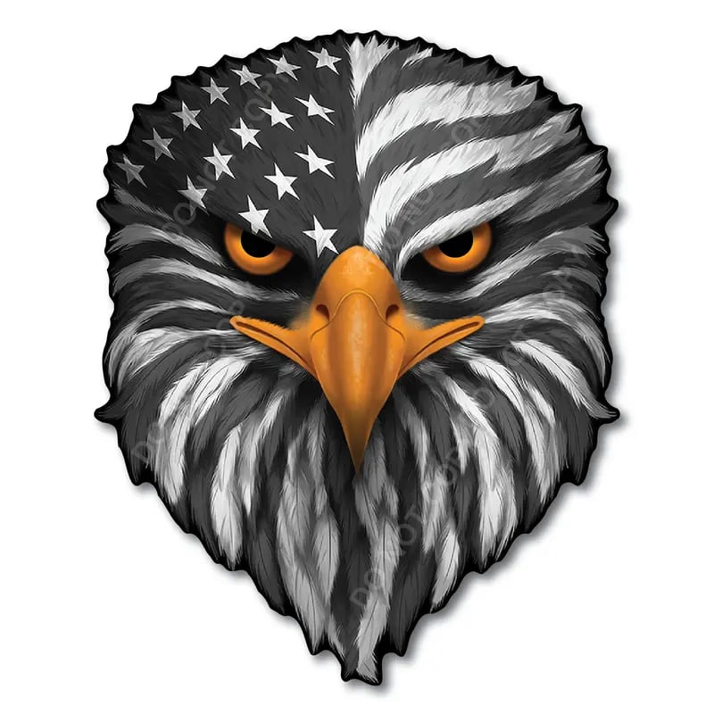 Reflective Eagle Eyes Decal 🦅 Bold & Patriotic