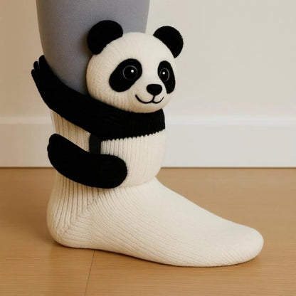 Cozy 3D Knit  Spirit Animal Socks, Express Yourself in Comfort💝