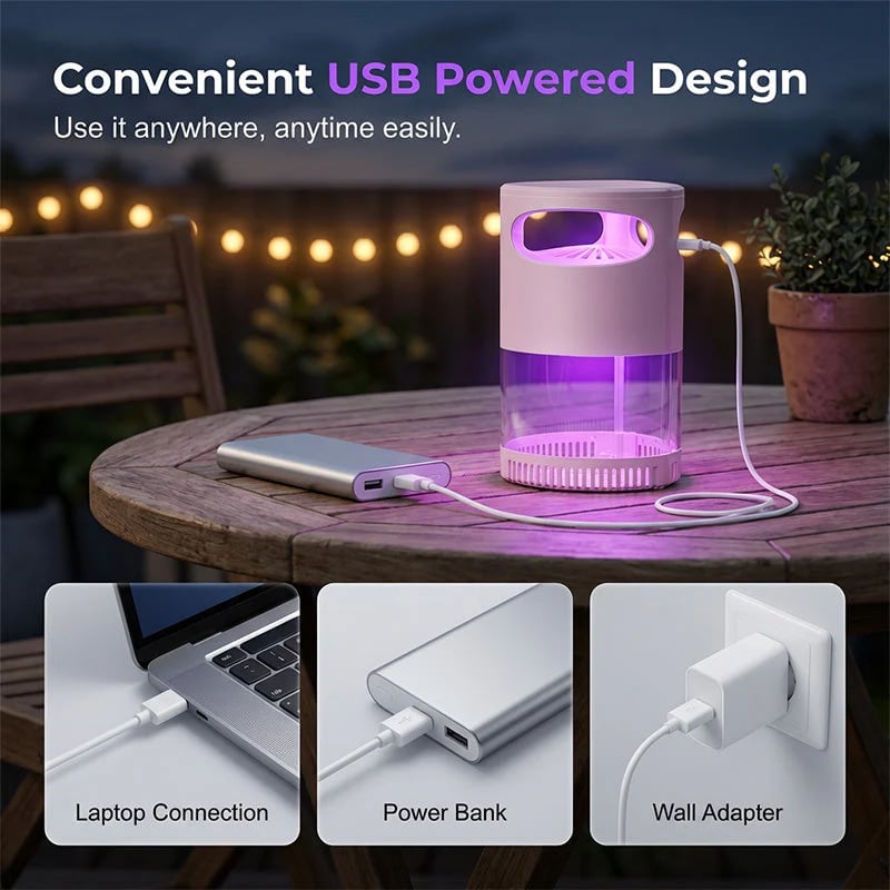 🦟🔥LAST DAY SALE 49% OFF-UV Mosquito Killer Lamp – quiet, USB, chemical-free. 50K+ sold! 🔇🌙