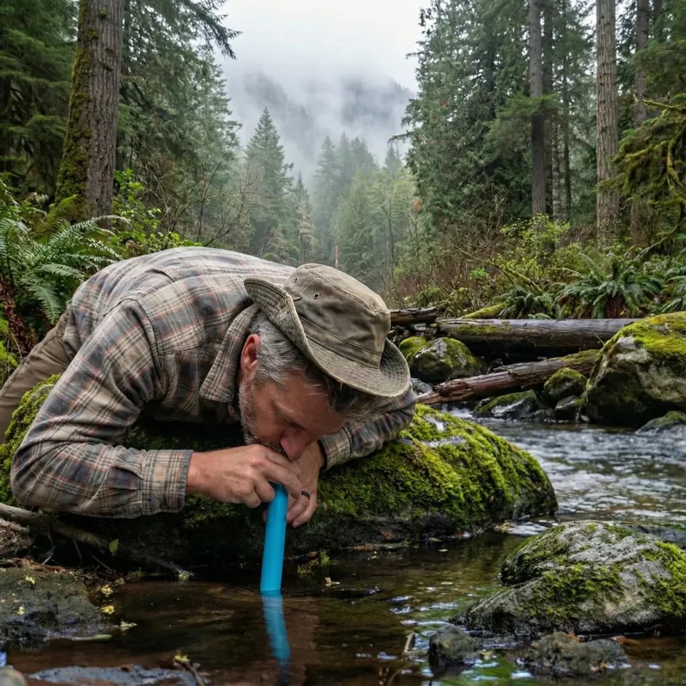 2026 Personal Straw Water Filter for Camping, Hiking, Survival, Emergency, Travel