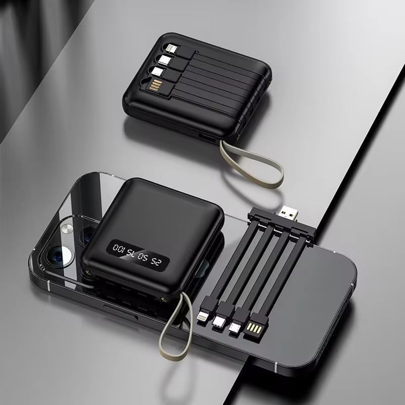 🔋4-in-1 Power Bank Fast Charging
