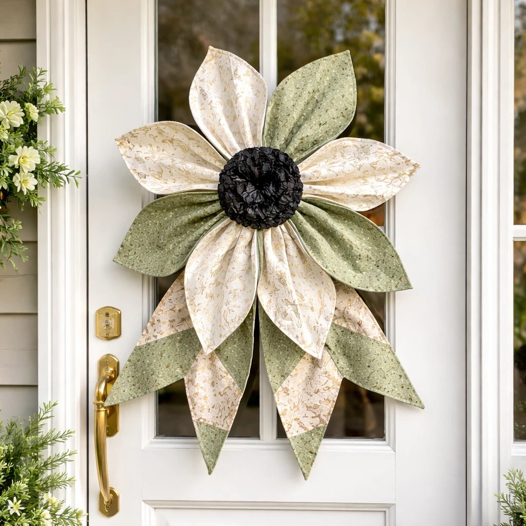 The Heritage Bloom Wreath & Bow: Multi-Piece Sewing Template Set
