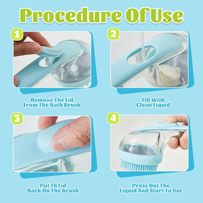 🔥Limited Time 50% Off&Free Shipping✨Pet Bath Brush 2 in 1 Dog Bath Brush