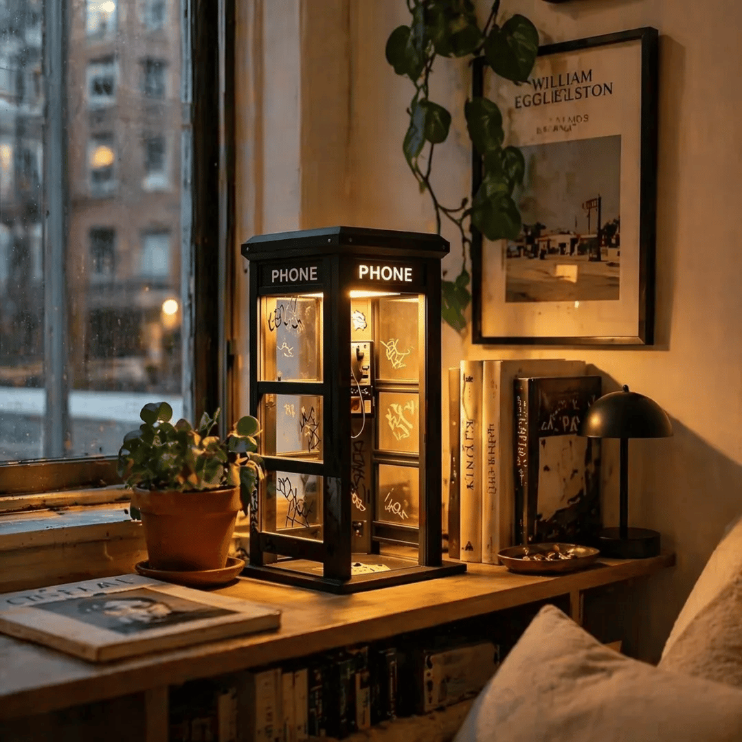 ⏰Last day Promotion🔥✨Vintage Phone Booth Ambient Lamp