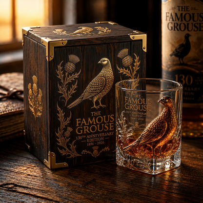 130th Anniversary Edition Blended Scotch Whisky Bottle&Glass