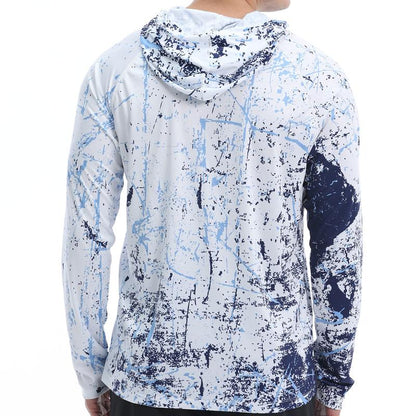 🏆Flash Sale⚡ 50K+ SOLD! Almost Gone-💥🔥Men's UPF 50+ Hooded Sun Protection Fishing Sauna Shirts,Best Gifts