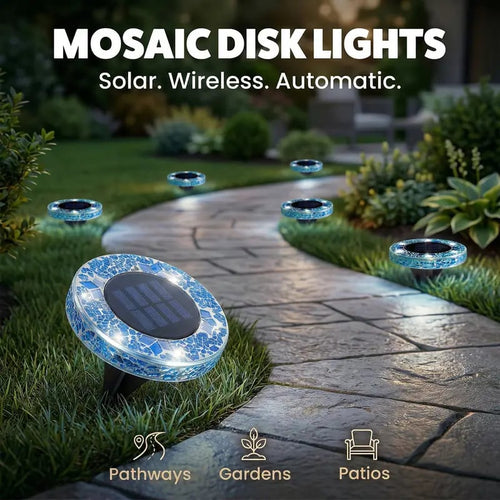 ⏰Limited-time free shipping – Mosaic Solar Disk Lights-Solar Disk Lights☀