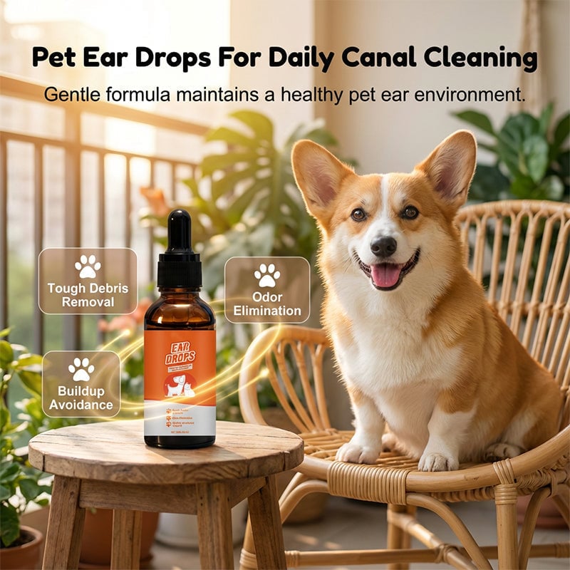 👂Natural Dog & Cat Ear Drop for Itching & Wax Build-Up🐱🐕