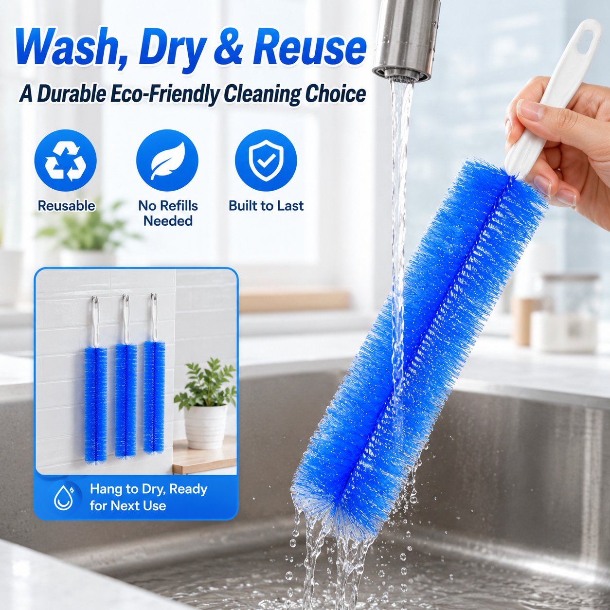 🧽✨ 2-in-1 Home Cleaning Bundle—Foam Cleaner + Fan Cleaner Brush