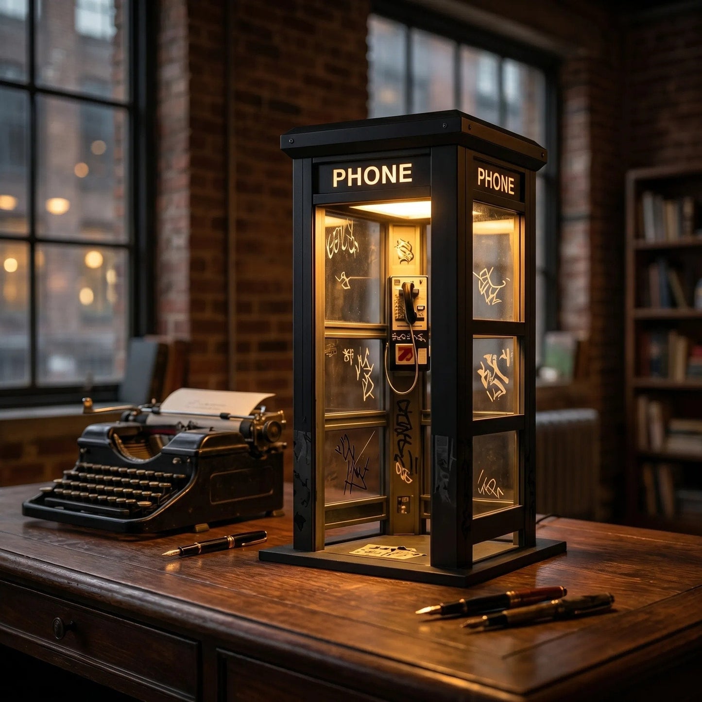 ⏰Last day Promotion🔥✨Vintage Phone Booth Ambient Lamp