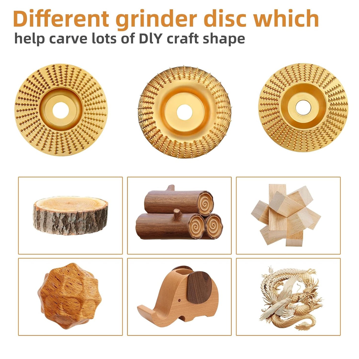 ⚡Hot Sales 69% OFF🔥Heavy-Duty Wood Carving Disc Set (3PCS)