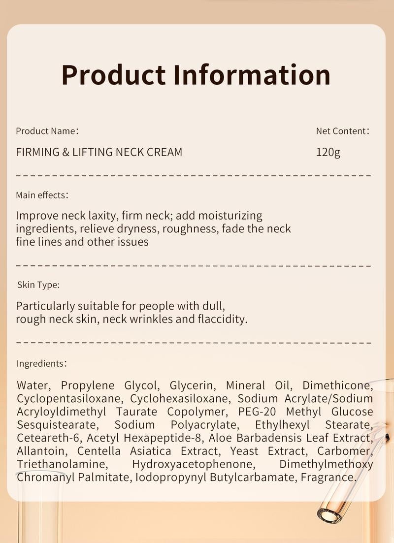 ✨ Transform Your Neck in 28 Days - 49% OFF - 🌟 Firming & Lifting Neck Cream - For Youthful, Radiant Skin!