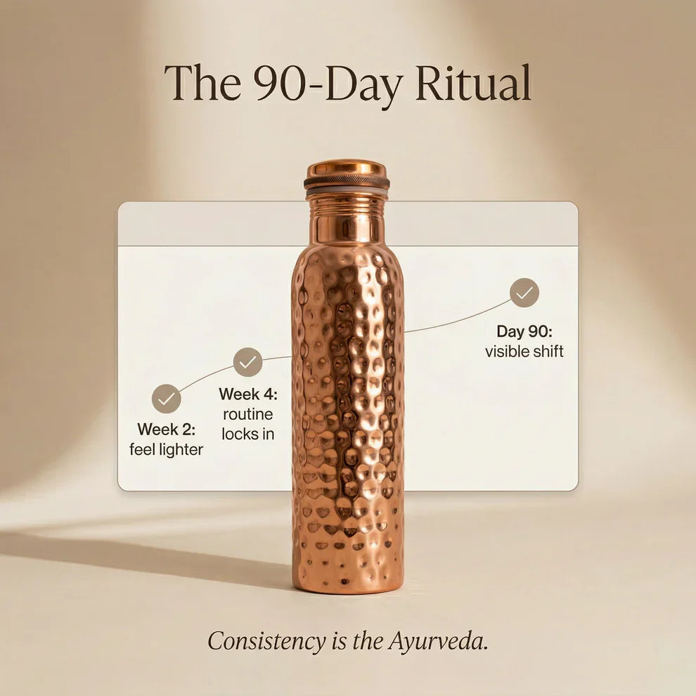 ✨Himalayan Ayurvedic Copper Water Bottle – 50% OFF Today