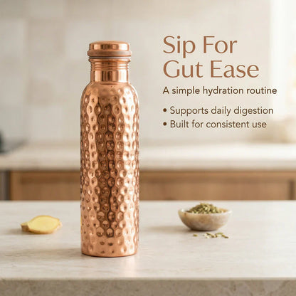 ✨Himalayan Ayurvedic Copper Water Bottle – 50% OFF Today