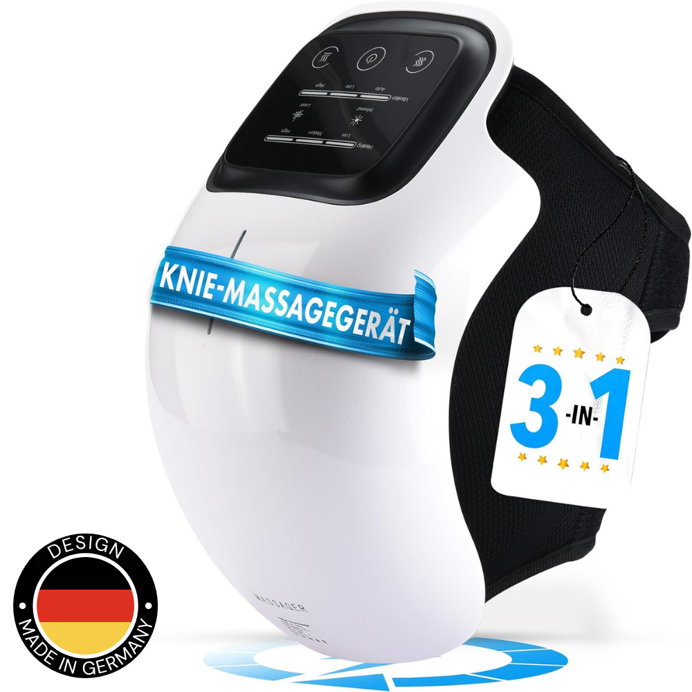 3-in-1 knee therapy device – wireless infrared, laser & vibration therapy