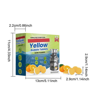 🏆Flash Sale⚡2K+ SOLD! Almost Gone💥12PCS Garbage Disposal Cleaner & Deodorizer Tablets