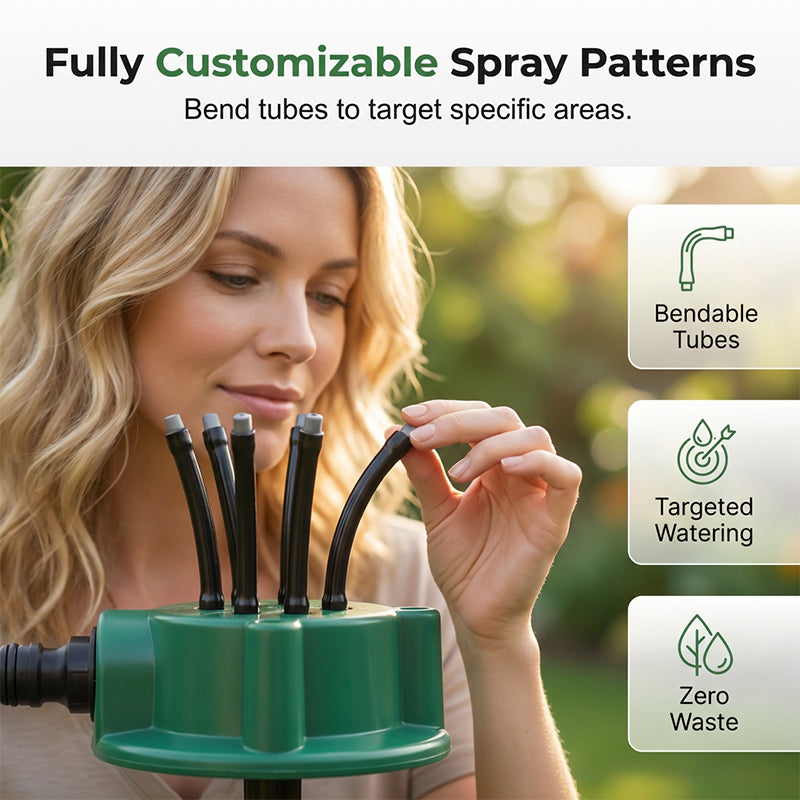 💧360° Multi-Directional Lawn Sprinkler💧Precision Garden Irrigation with Flexible Spray Nozzles🌱