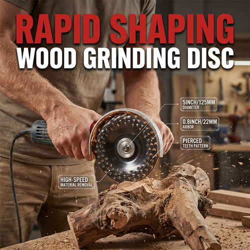 🔥🔄 Angle Grinder Wood Carving Disc | Wood Sculpting Beast 🪵