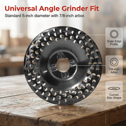 🔥🔄 Angle Grinder Wood Carving Disc | Wood Sculpting Beast 🪵
