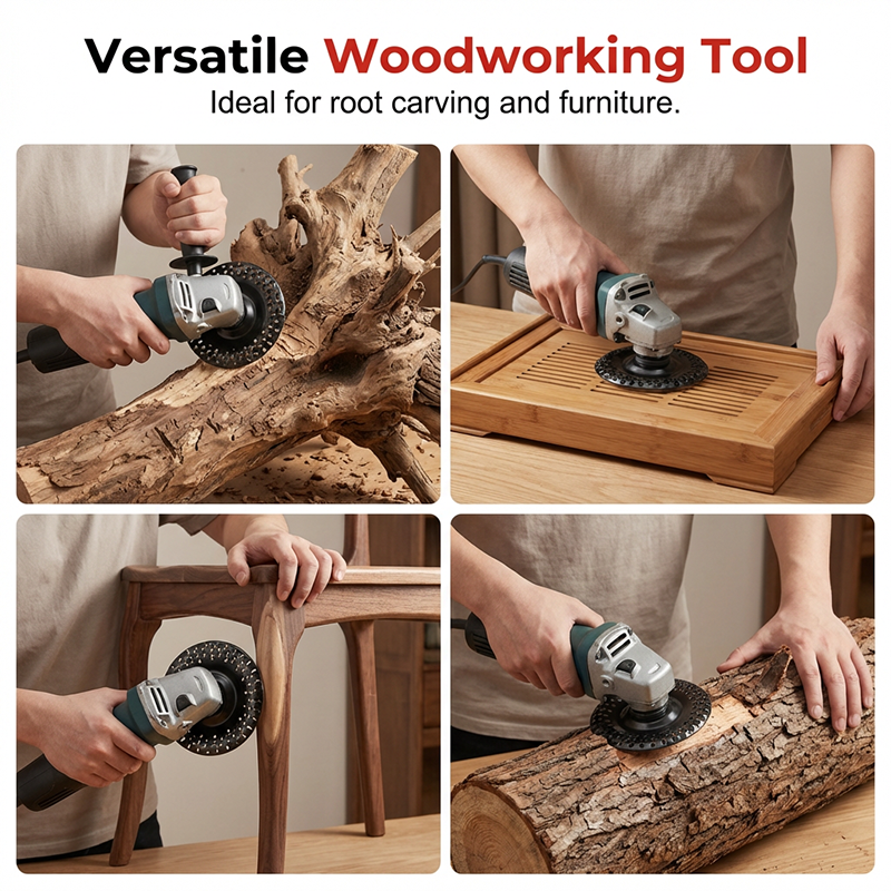 🔥🔄 Angle Grinder Wood Carving Disc | Wood Sculpting Beast 🪵