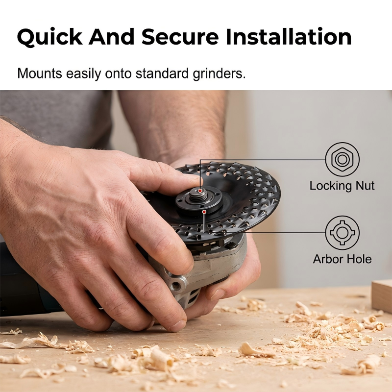 🔥🔄 Angle Grinder Wood Carving Disc | Wood Sculpting Beast 🪵
