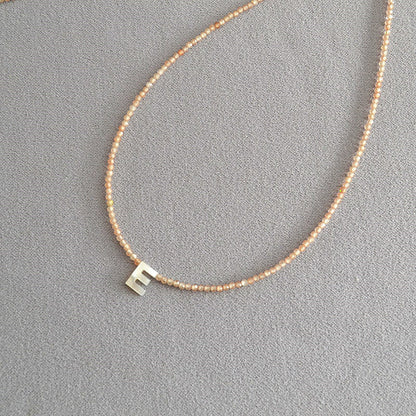 📢📢40% OFF !! ⏰Romantic Initial Beaded Choker Necklace